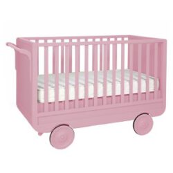 Laurette La Roulotte roze ledikant