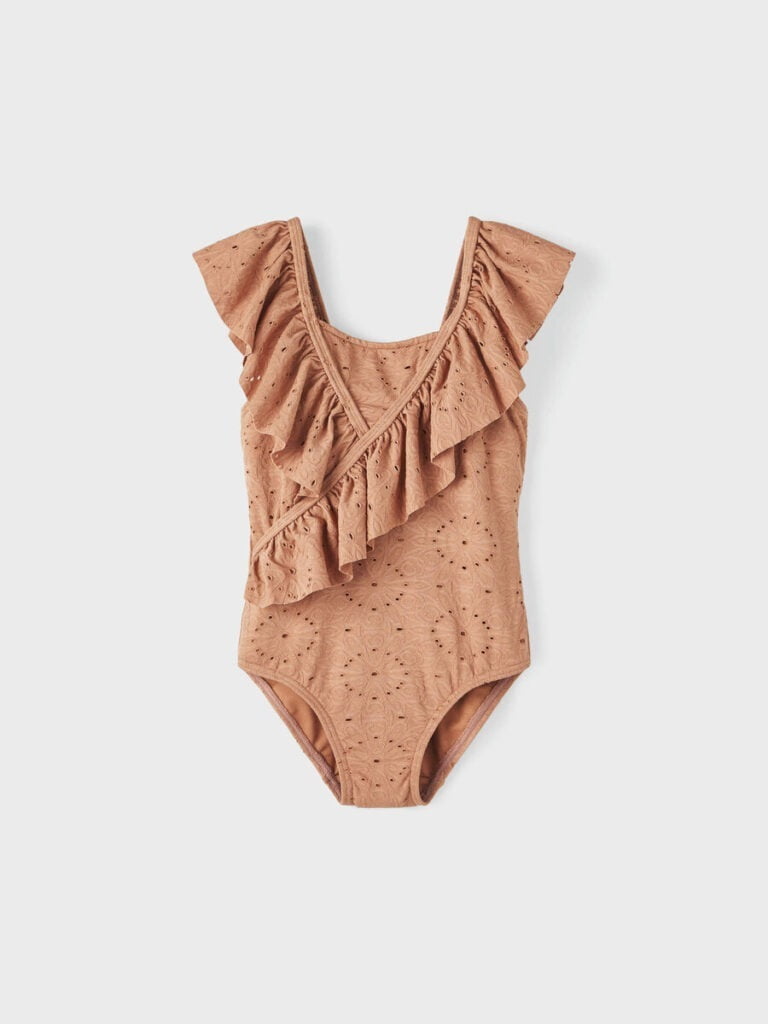 Ruches badpak kleur MOCHA MOUSSE