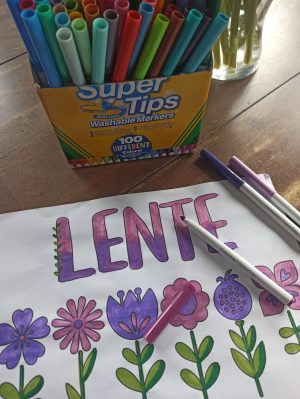 lente kleurplaat sophie